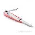 Tagliaunghie in acciaio inossidabile per strumenti rosa per unghie in vendita calda